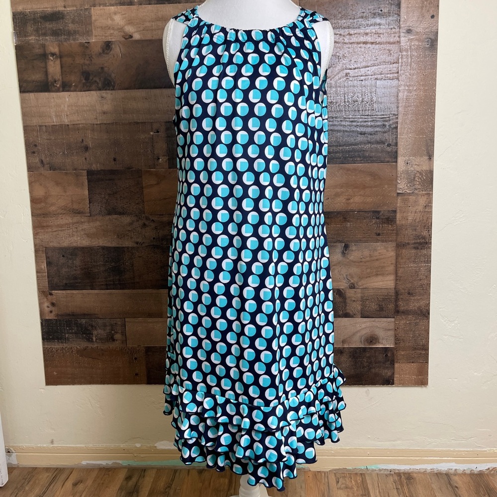 R& K Ruffled Sleeveless Dress Size XL